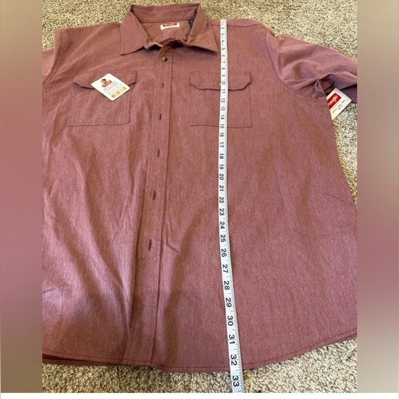 Wrangler Men’s Button down Rust color longsleeves size 2X - Picture 6 of 6